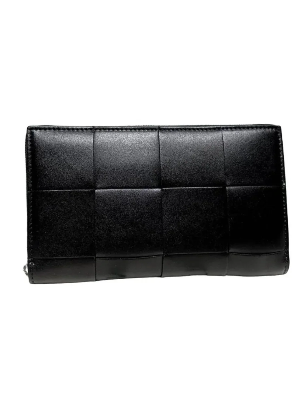 Bottega Veneta Cassette Zip Around Wallet Black